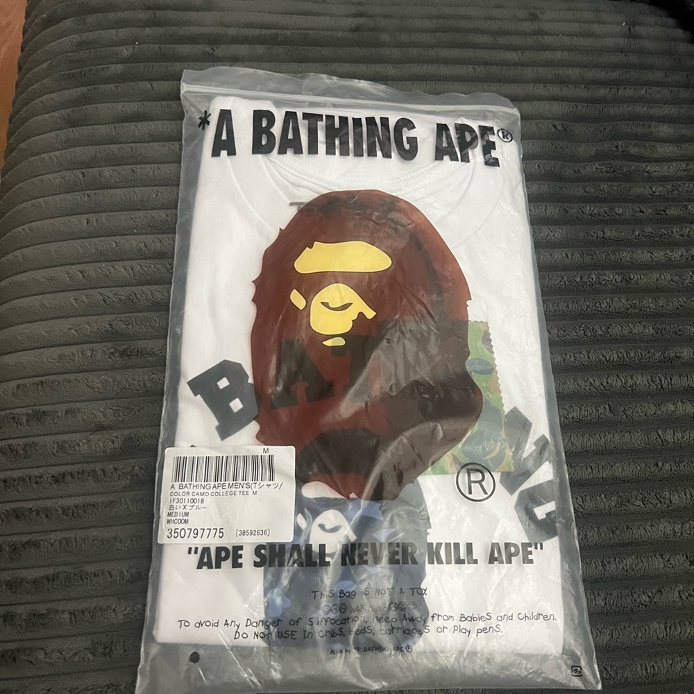 A Bathing Ape White Graphic T-Shirt